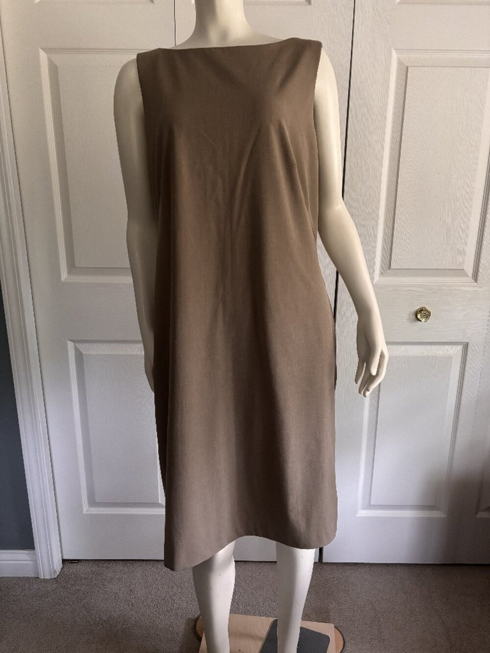 NWT Studio by London Times Brown Sheath Dress Size 14